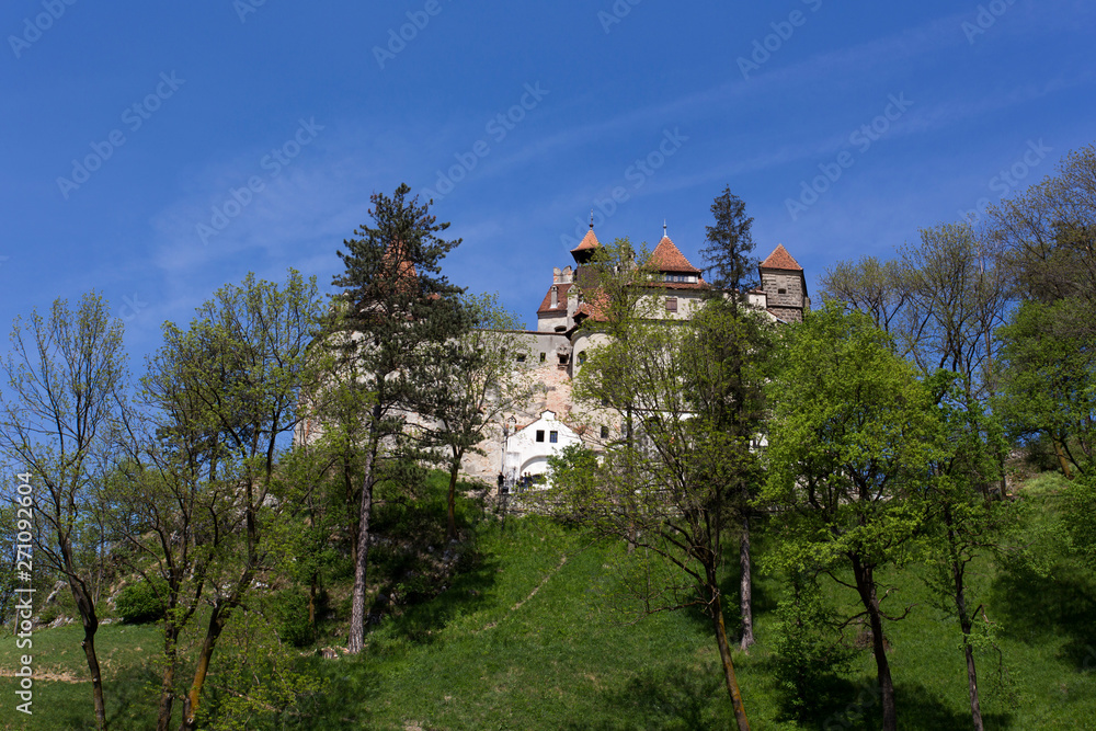 Bran castle in Transilvania during spring