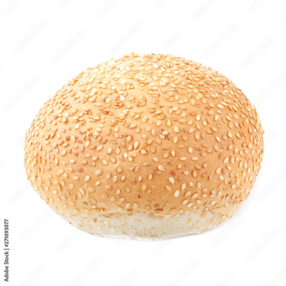 hamburger roll isolated on white background hamburger roll isolated on white background