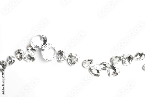 diamond on white background