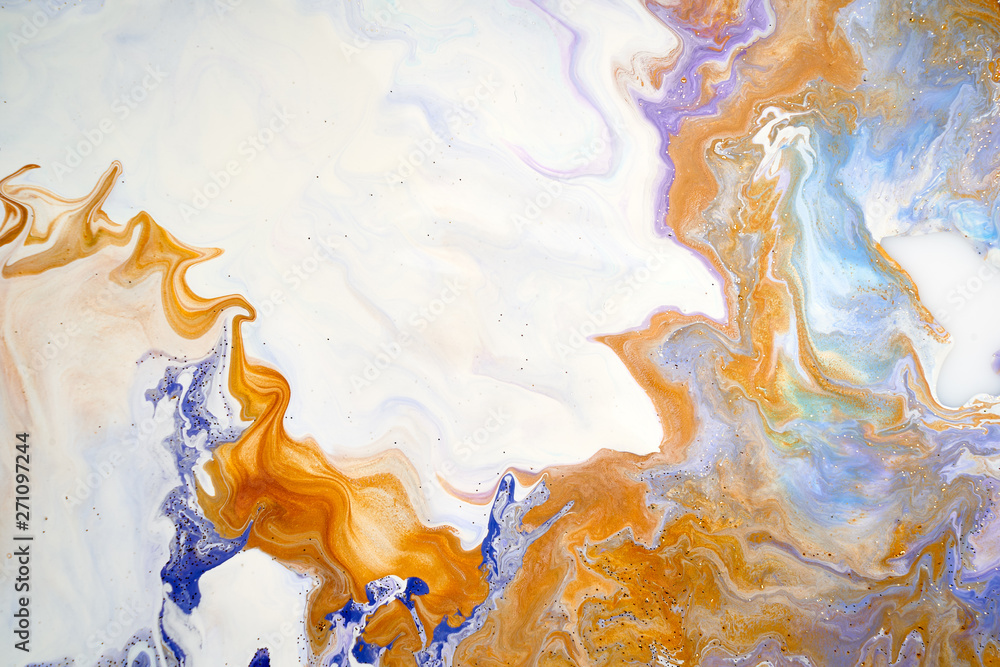 Fotobehang met Marmerkunst gemaakt met acrylverf #271097244