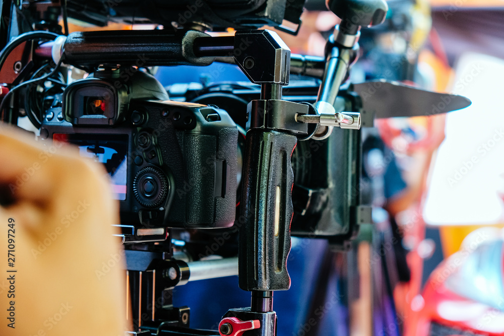 Obraz premium image of Film production crew background