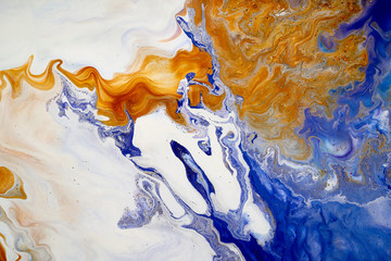 Fotobehang Kristal Marmerkunst met levendige acrylkleuren  © briagin