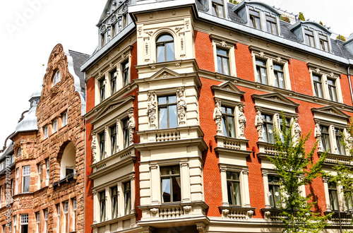 Historic residential building in Goethe city Weimar, Germany