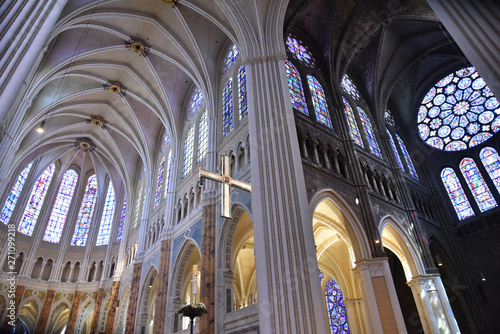 Nef gothique de la cathédrale de Chartres