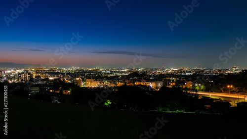 多摩市 都立桜ヶ丘公園 ゆうひの丘 夜景