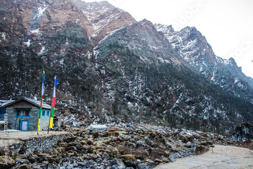 high altitude mountaineering base camp Nepal