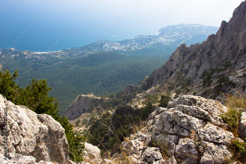 Fototapeta premium view from the top of mountain