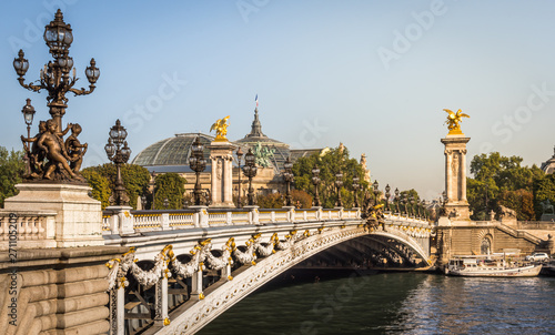 The Alexandre III bridge with the Grand Palais in Paris © TheParisPhotographer