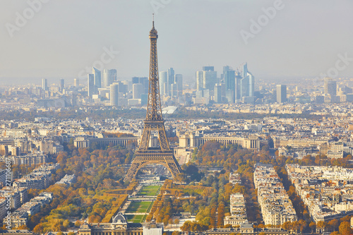 Aerial scenic view of central Paris © Ekaterina Pokrovsky