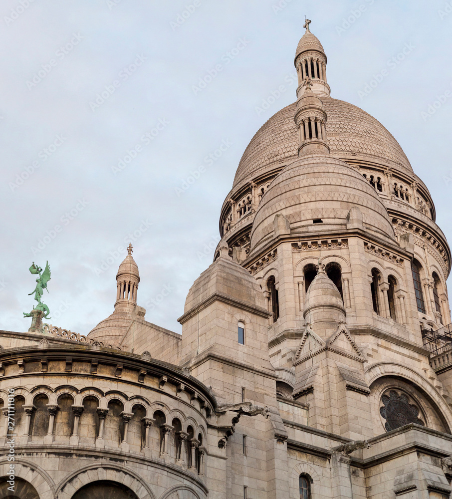 Paris, France - July 05, 2018: Basilica of the Sacred Heart of Paris
