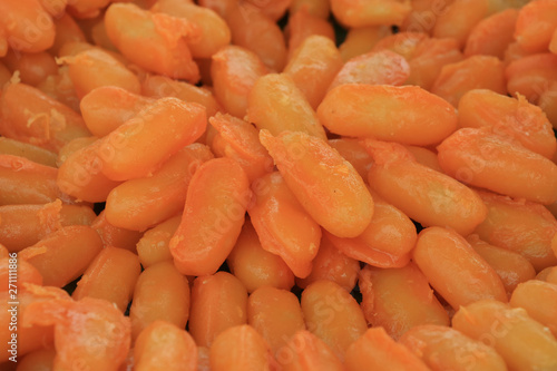 Sweets made from eggs and soybeans, Thai jackfruit seeds photo