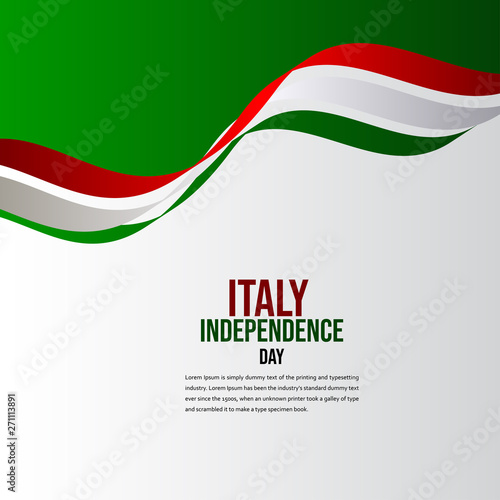 Happy Italy Independence Day Celebration Vector Template Design Illustration Free Download Happy Italy Independence Day Celebration Vector Template Design Illustration - GFXLoad