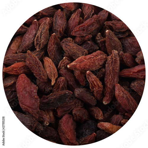 dried goji berrries background photo