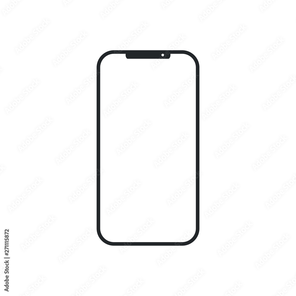 Smartphone icon on white background vector illustration. Flat Icon Mobile Phone, Handphone Smartphone icon on white background vector illustration. Flat Icon Mobile Phone, Handphone