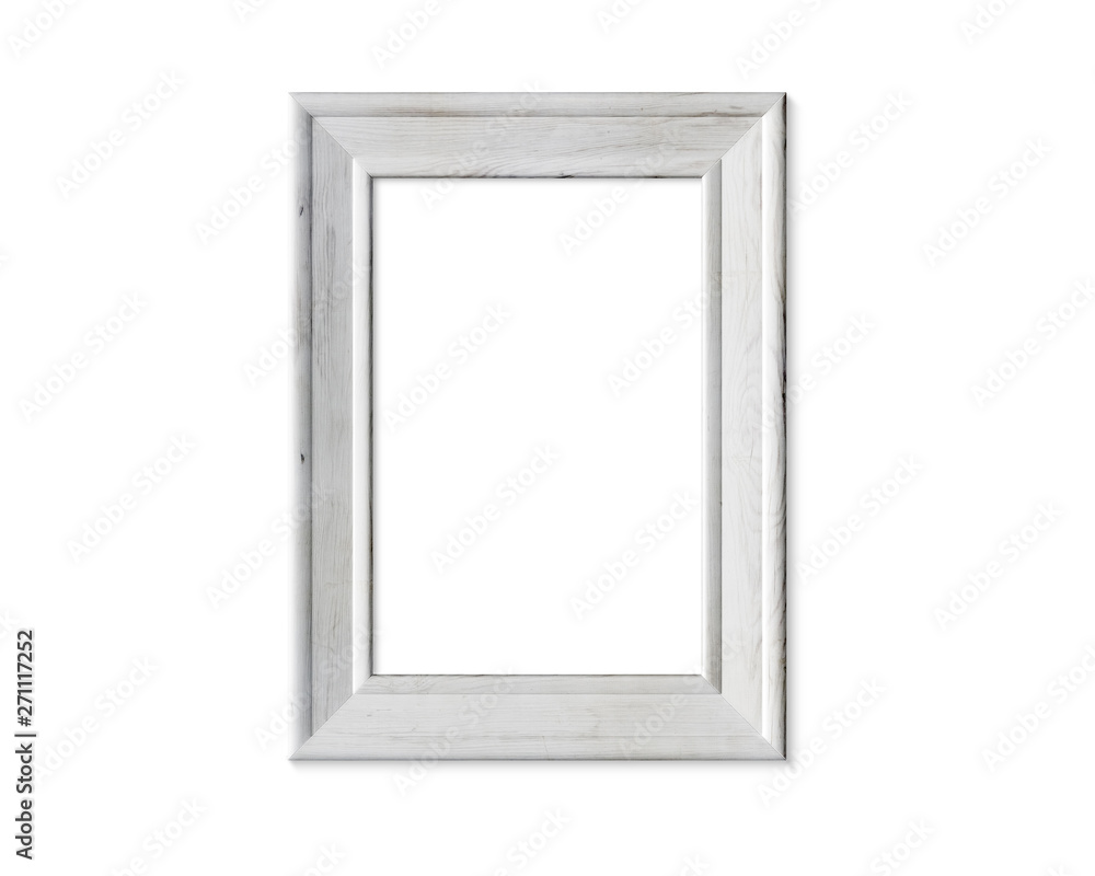 2x3 A4 vertical portrait old wooden frame mockup. Realisitc painted white wood sign . Isolated picture frame mock up template on white background. 3D render. 2x3 A4 vertical portrait old wooden frame mockup. Realisitc painted white wood sign . Isolated picture frame mock up template on white background. 3D render.