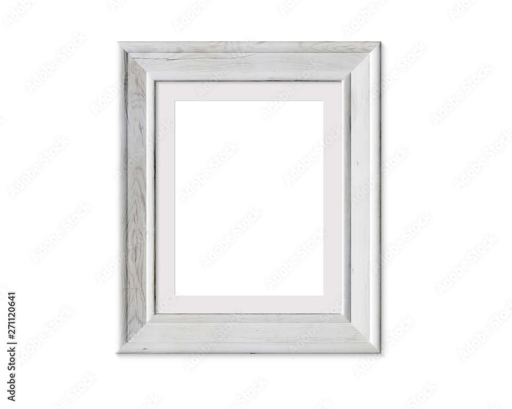 4x5 vertical portrait old wooden frame mockup. Realisitc painted white wood sign. Framing mat with wide borders.Isolated picture frame mock up template on white background. 3D render. 4x5 vertical portrait old wooden frame mockup. Realisitc painted white wood sign. Framing mat with wide borders.Isolated picture frame mock up template on white background. 3D render.