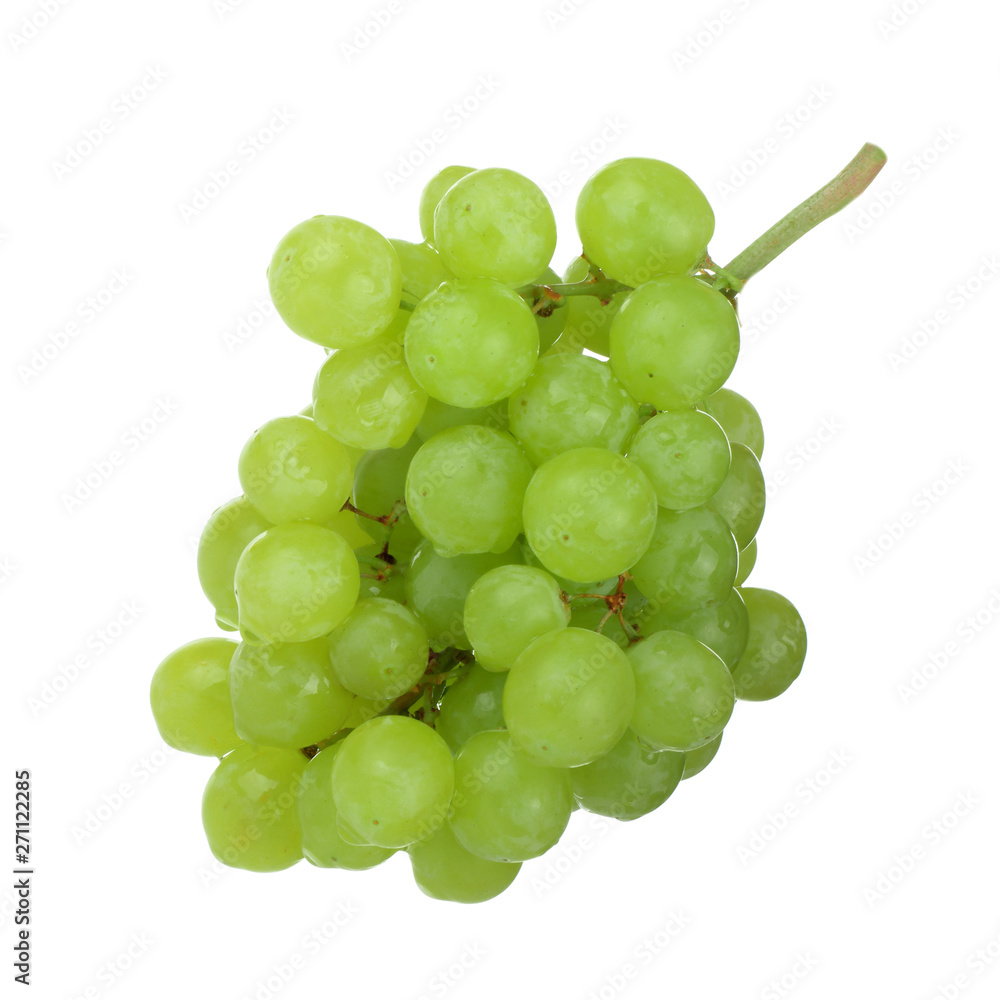 bunch of green grapes isolated on white background bunch of green grapes isolated on white background