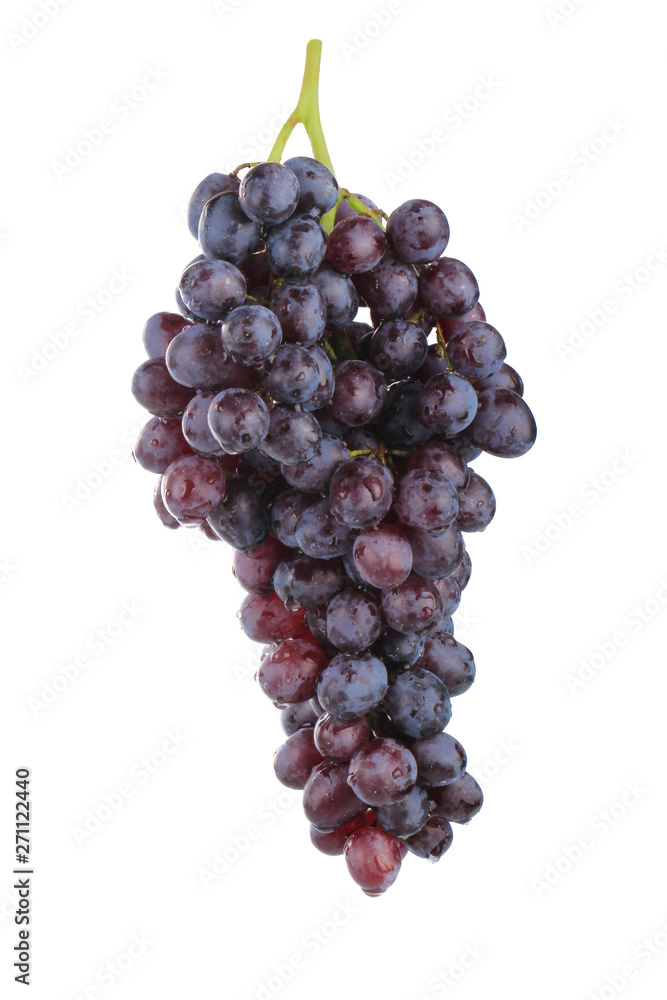 bunch of red grapes isolated on white background bunch of red grapes isolated on white background