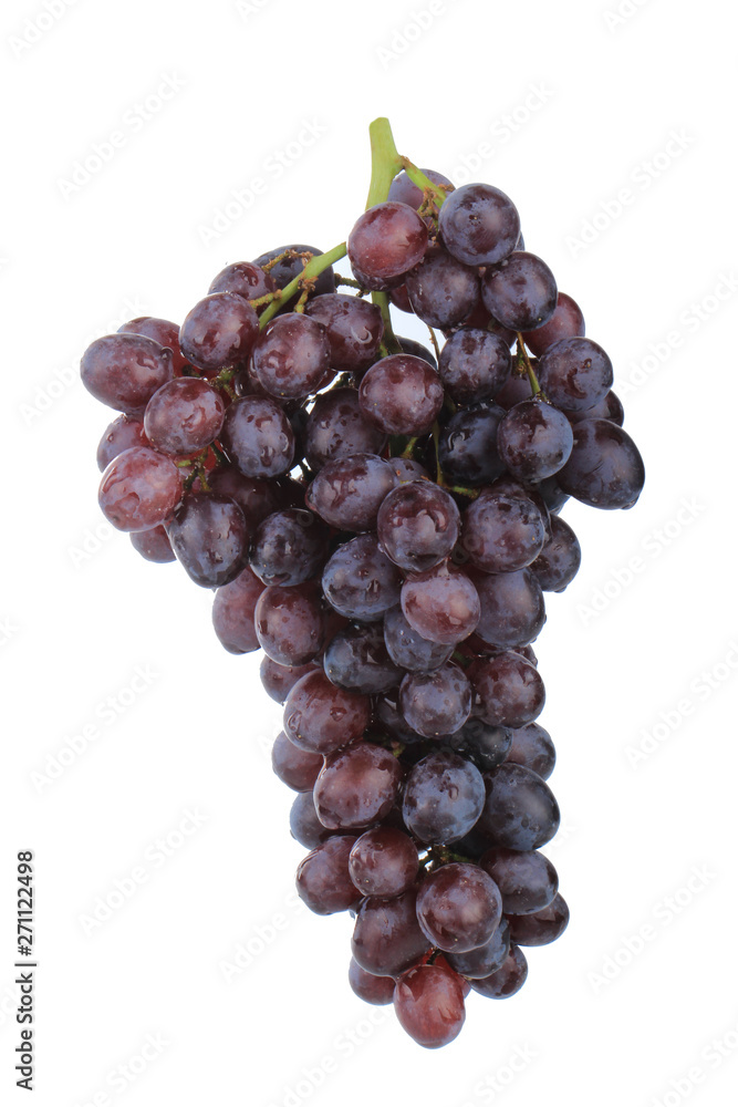 bunch of red grapes isolated on white background bunch of red grapes isolated on white background