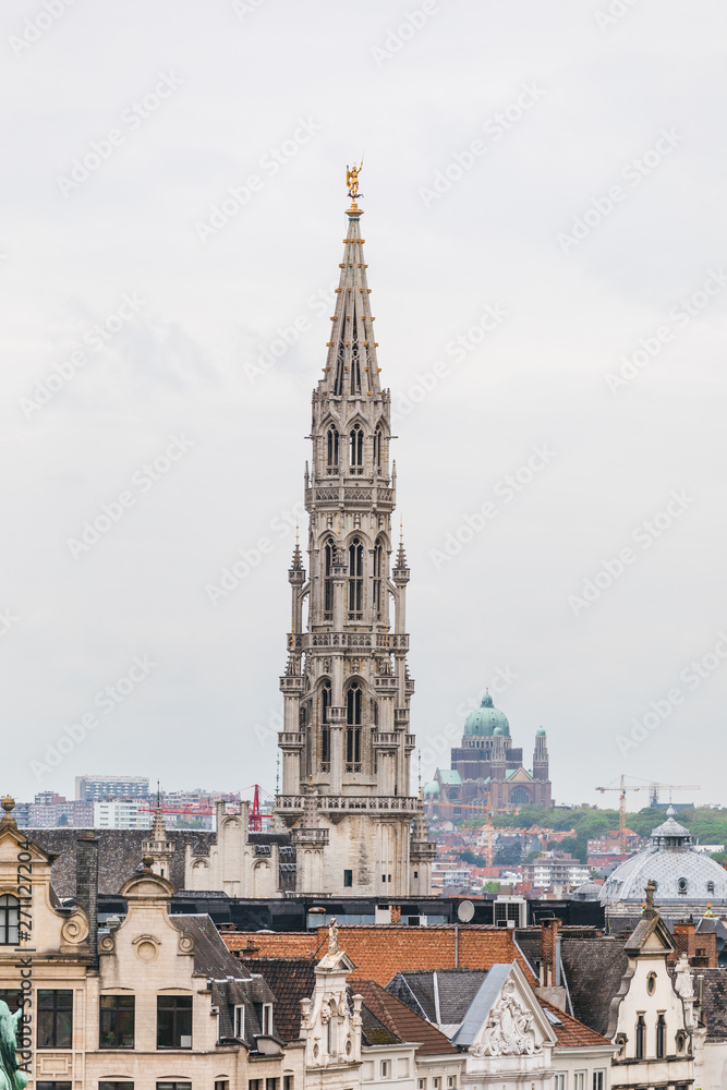 Brussels city center skyline
