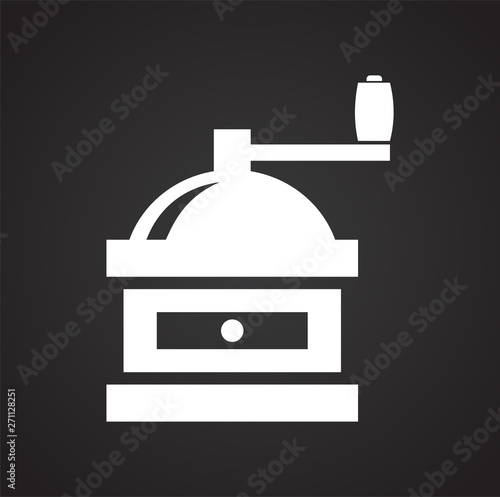 Coffe related icon on background for graphic and web design. Simple illustration. Internet concept symbol for website button or mobile app.