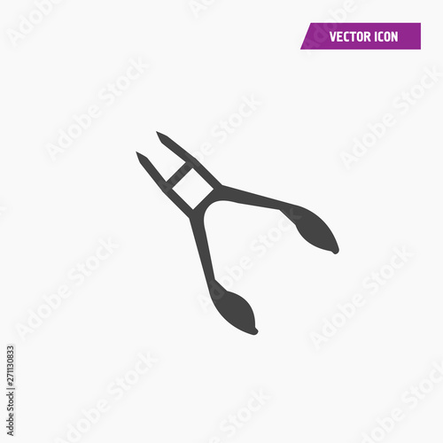 Tweezers icon. Simple illustration of tweezers.