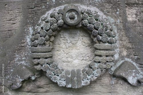 elements of decoration of ancient stone monuments  