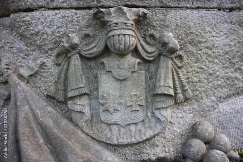 elements of decoration of ancient stone monuments  
