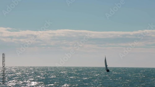 private sailingyacht in action 