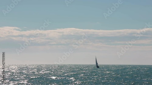 private sailingyacht in action 