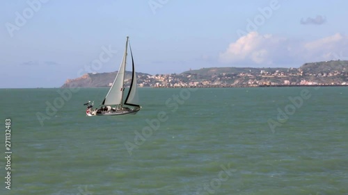 private sailingyacht in action 