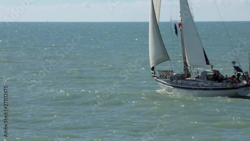 private sailingyacht in action 