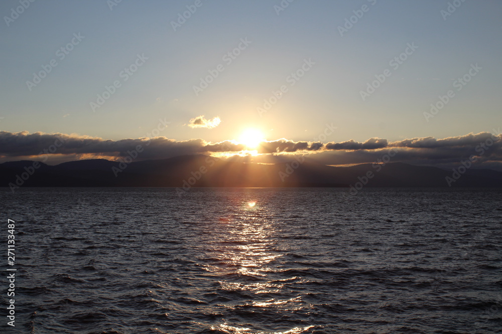 Naklejka premium Tahoe Sunset