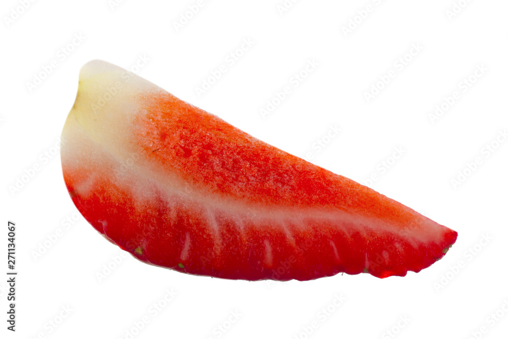 slice of strawberrry isolated on white background slice of strawberrry isolated on white background