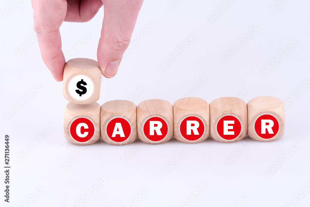 CARRER on Cubes with a $ Sign CARRER on Cubes with a $ Sign