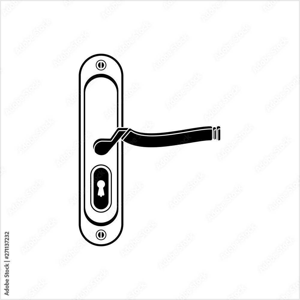 Door Handle Icon, Hardware Door Handle Icon, Hardware