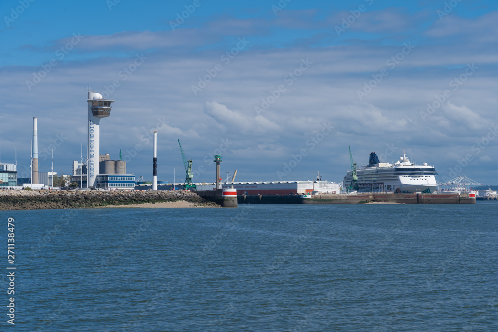 Le Havre, France - 05 30 2019: The harbor. Le Havre door of Europe
