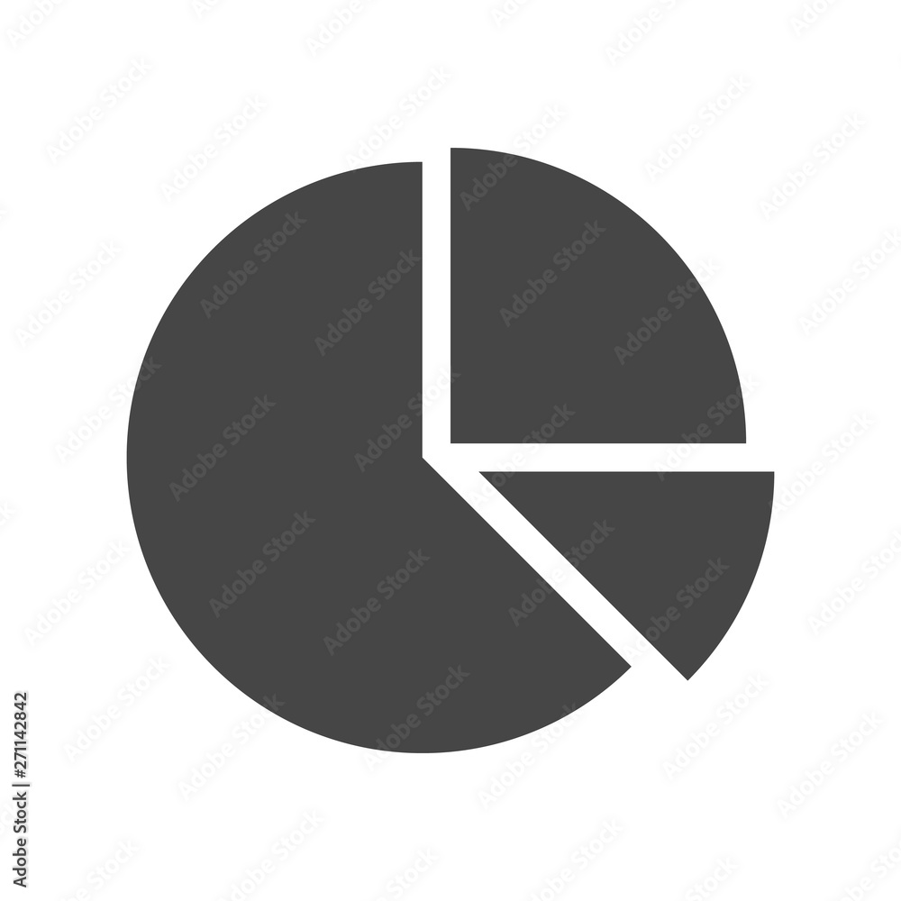 Pie chart icon vector, solid logo illustration, pictogram isolated on white Pie chart icon vector, solid logo illustration, pictogram isolated on white