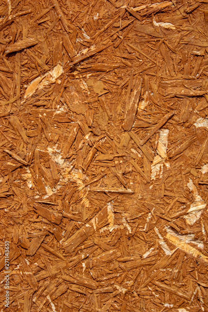 Photo of an old wooden board texture consist of wood sawdust