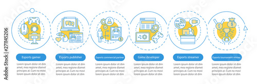 Esports vector infographic template