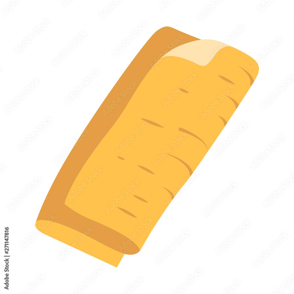 Cloth napkin flat design long shadow color icon Cloth napkin flat design long shadow color icon