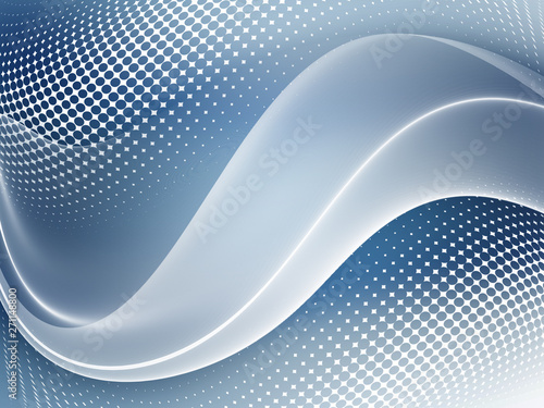 Soft blue abstract business graphic wave background