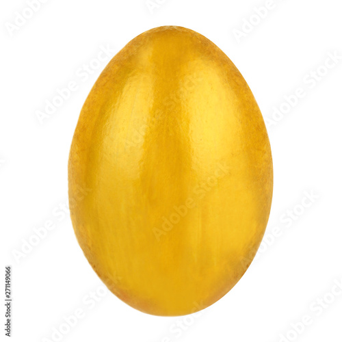 Wallpaper Mural golden chicken egg isolated on white background Torontodigital.ca