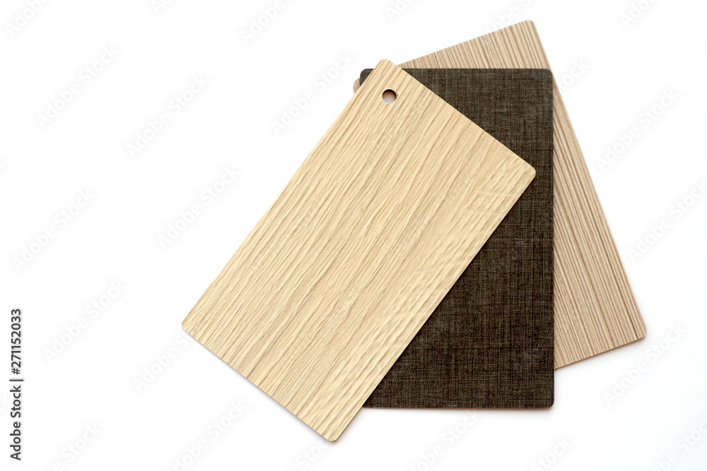 Concept of color cards on white background three colors shades of brown isolate on white background Concept of color cards on white background three colors shades of brown isolate on white background