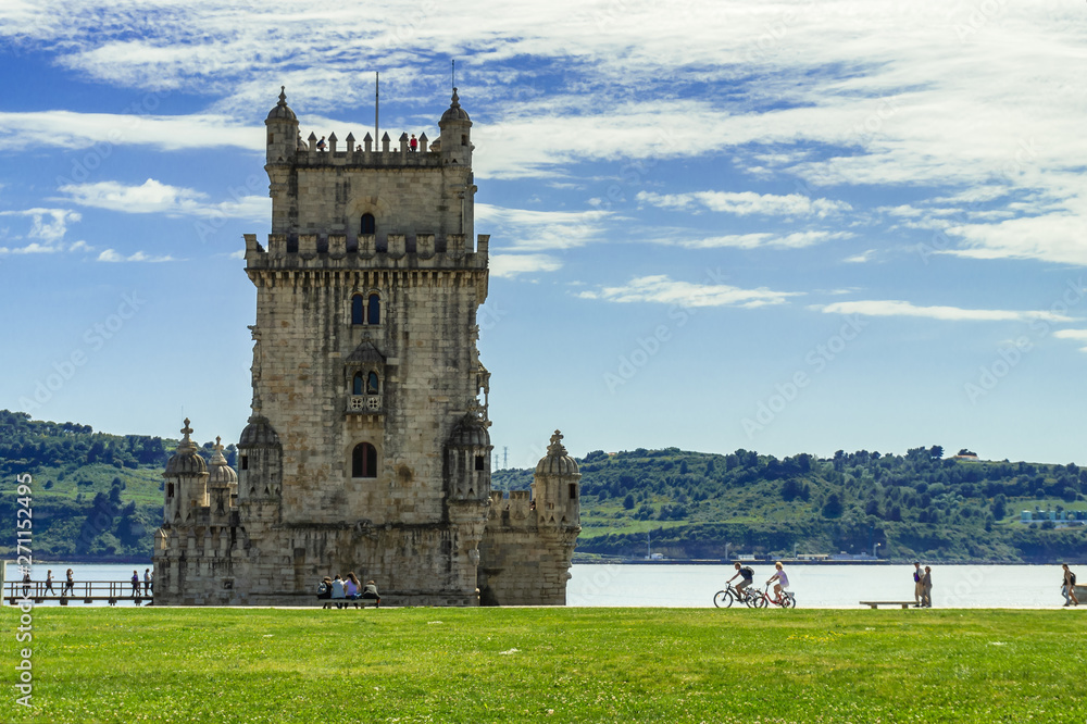 Belem Tower is a fortified tower in Lisbon Belem Tower is a fortified tower in Lisbon
