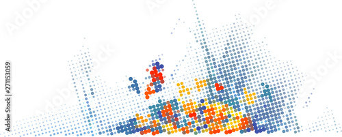 Wallpaper Mural Colorful Abstract vector background Torontodigital.ca