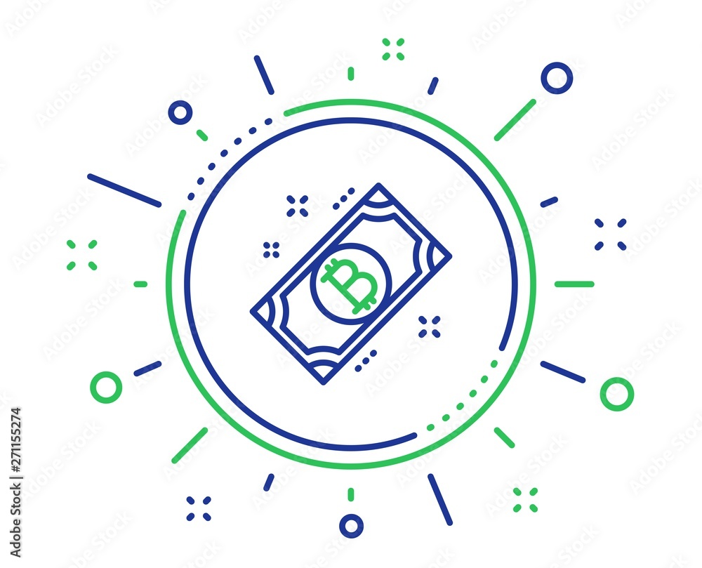 Bitcoin line icon. Cryptocurrency cash sign. Crypto money symbol. Quality design elements. Technology bitcoin button. Editable stroke. Vector Bitcoin line icon. Cryptocurrency cash sign. Crypto money symbol. Quality design elements. Technology bitcoin button. Editable stroke. Vector