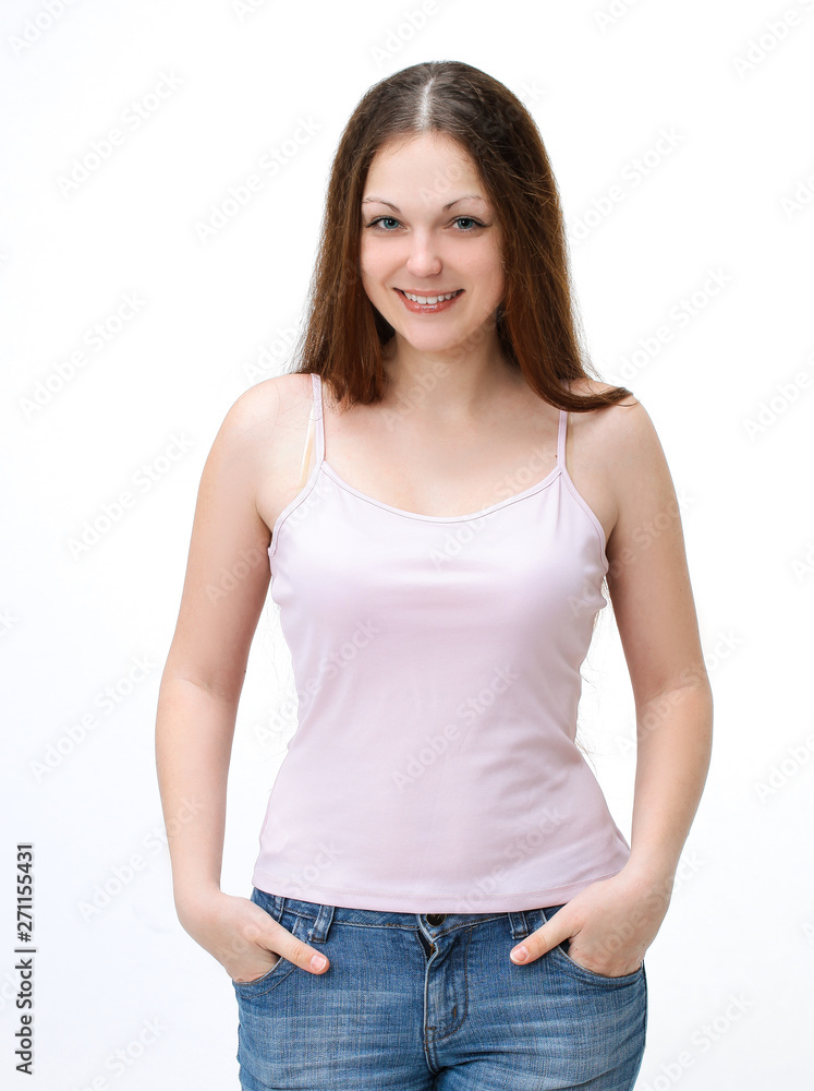 portrait of a modern.isolated on white background portrait of a modern.isolated on white background