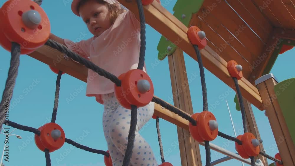The girl on the playground The girl on the playground