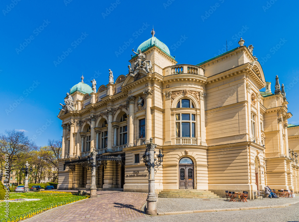 Obraz premium The Juliusz Slowacki Theatre in Krakow
